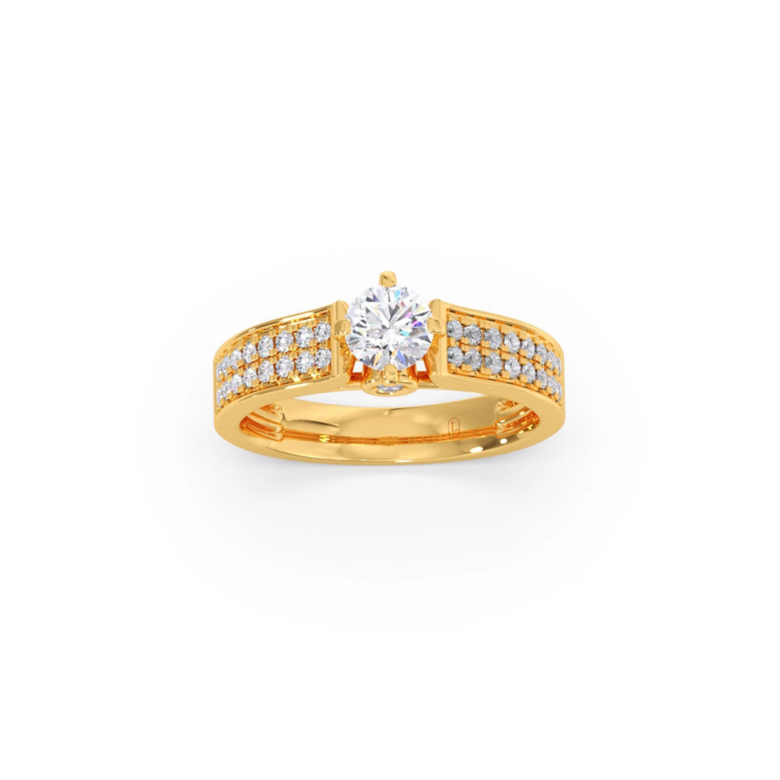 Round Diamond Accent Ring