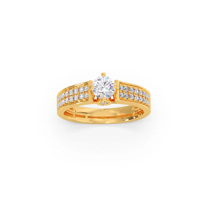 Round Diamond Accent Ring