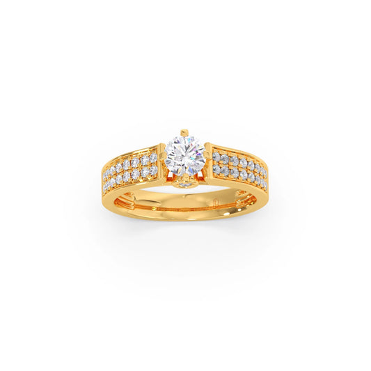 Round Diamond Accent Ring