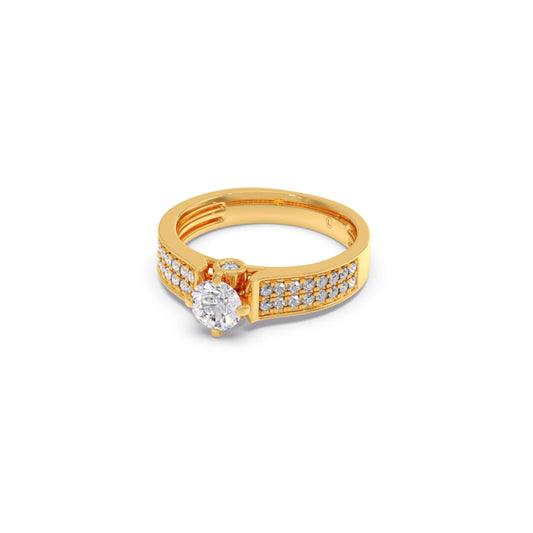 Round Diamond Accent Ring