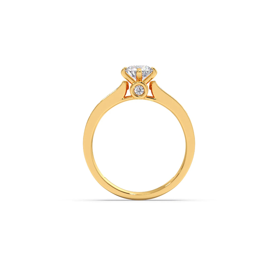 Round Diamond Accent Ring