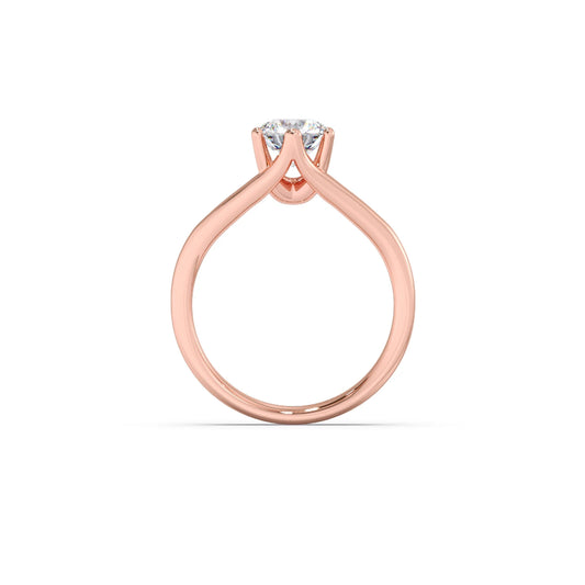 Split Shank Diamond Solitaire Ring