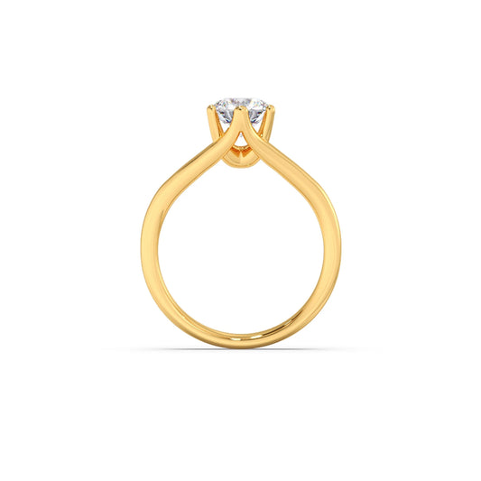 Split Shank Diamond Solitaire Ring