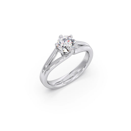 Oval Halo Diamond Engagement Ring