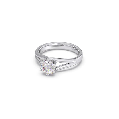 Oval Halo Diamond Engagement Ring