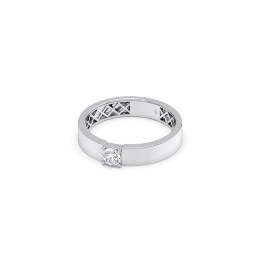 Classic Prong-Set Men's Band