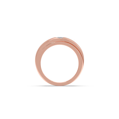 Sleek Twisted Solitaire Ring
