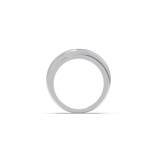 Sleek Twisted Solitaire Ring