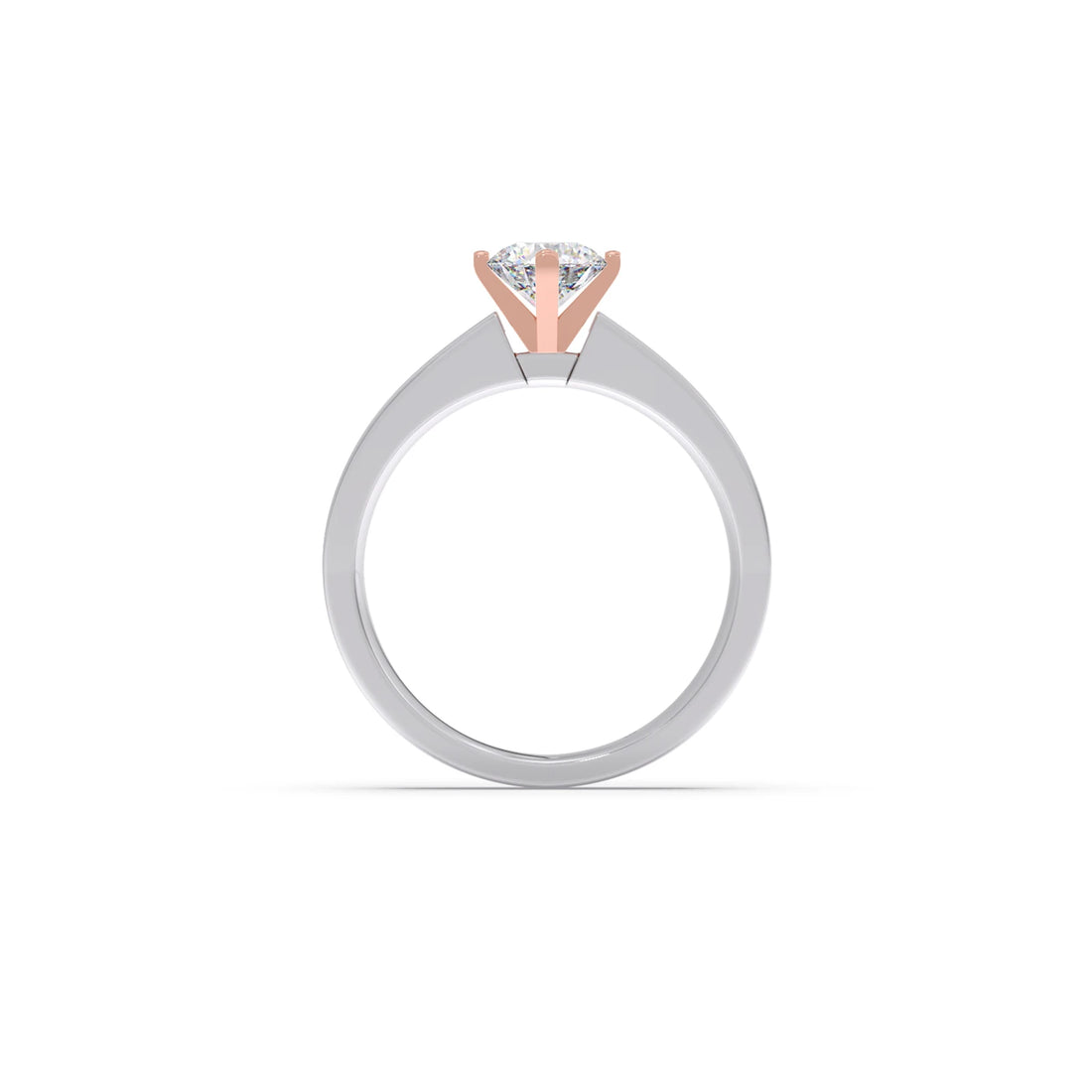 Men's Two-Tone Solitaire Engagement Ring