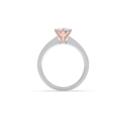Men's Two-Tone Solitaire Engagement Ring