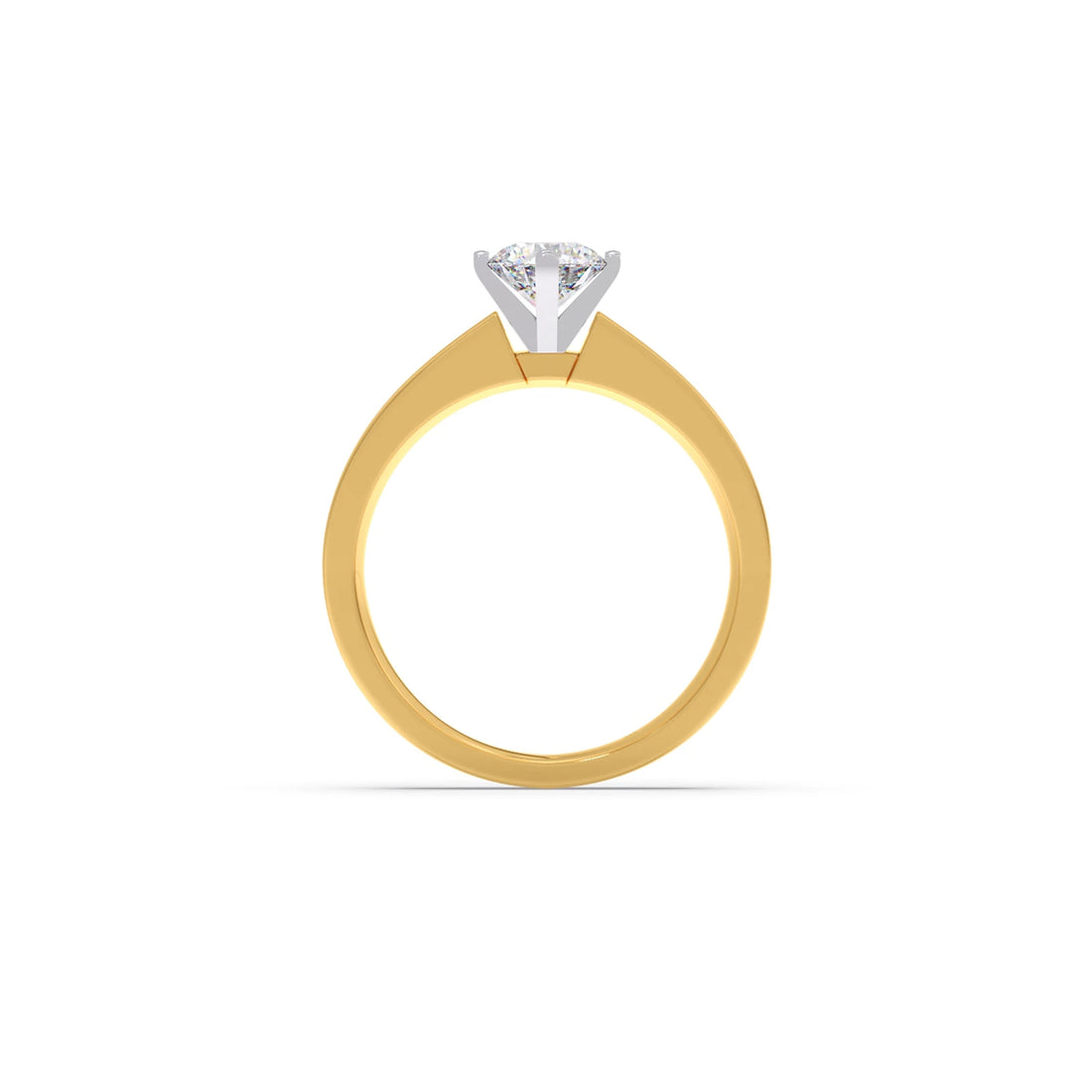 Men's Two-Tone Solitaire Engagement Ring