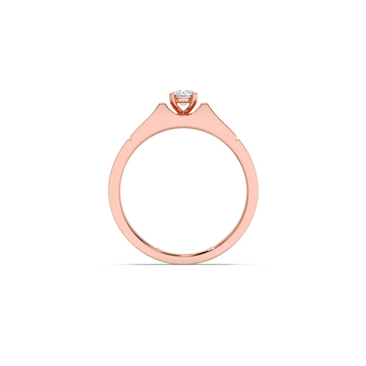 Classic Diamond Solitaire Men's Engagement Ring