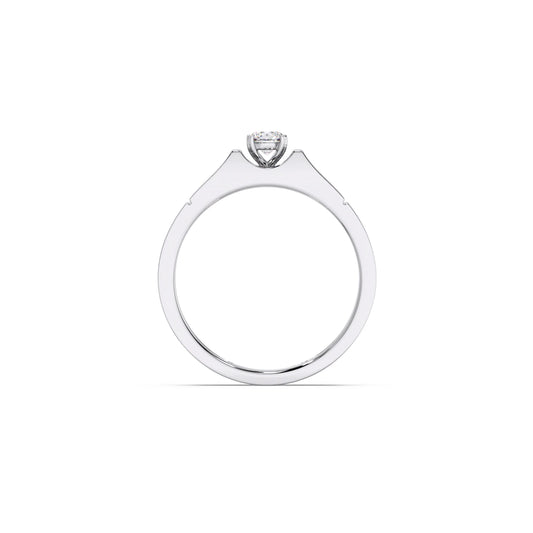 Classic Diamond Solitaire Men's Engagement Ring
