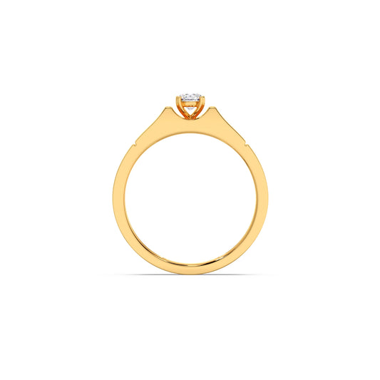 Classic Diamond Solitaire Men's Engagement Ring