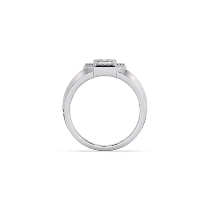 Men’s Two Tone Hexagonal Cluster Diamond Ring