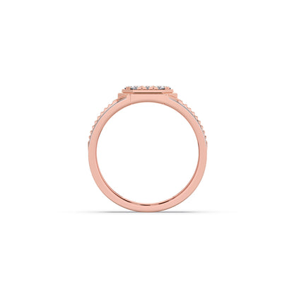 Men’s Hexagonal Cluster Diamond Ring