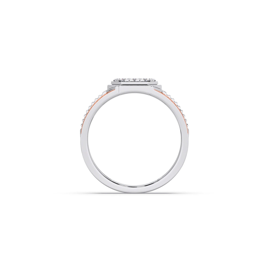 Men’s Hexagonal Cluster Diamond Ring