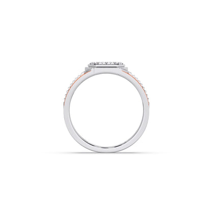 Men’s Hexagonal Cluster Diamond Ring