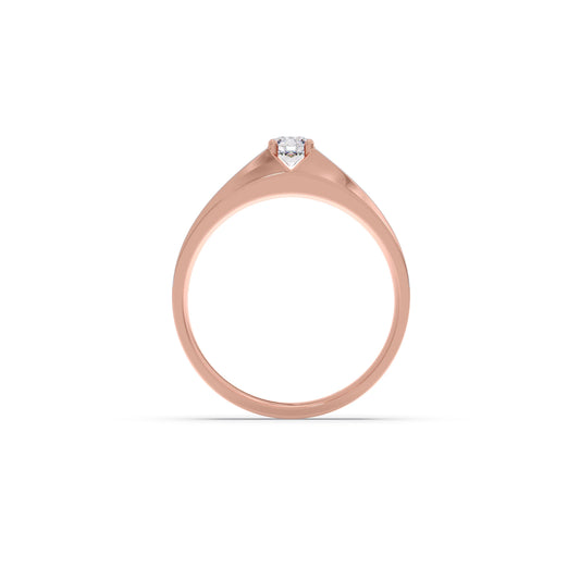 Men’s Two-Tone Solitaire Engagement Band