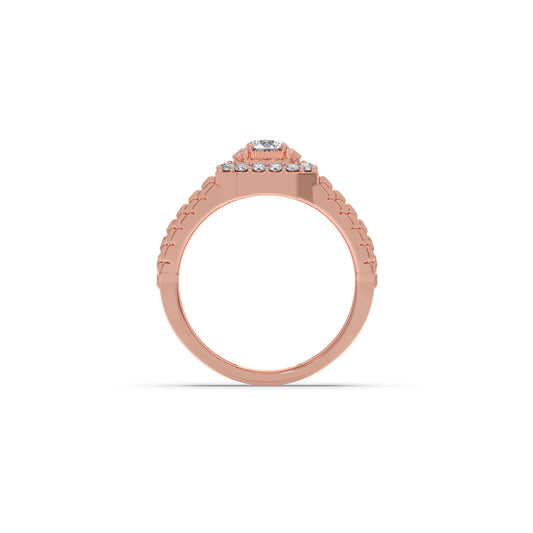 Men’s Square Cluster Diamond Ring