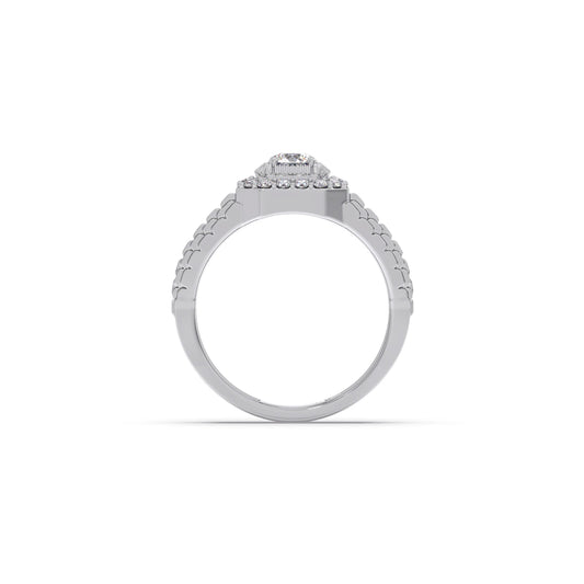 Men’s Square Cluster Diamond Ring