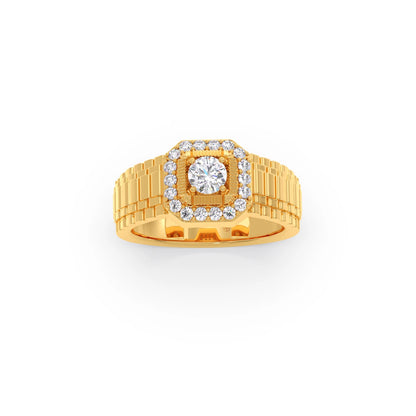 Men’s Square Cluster Diamond Ring