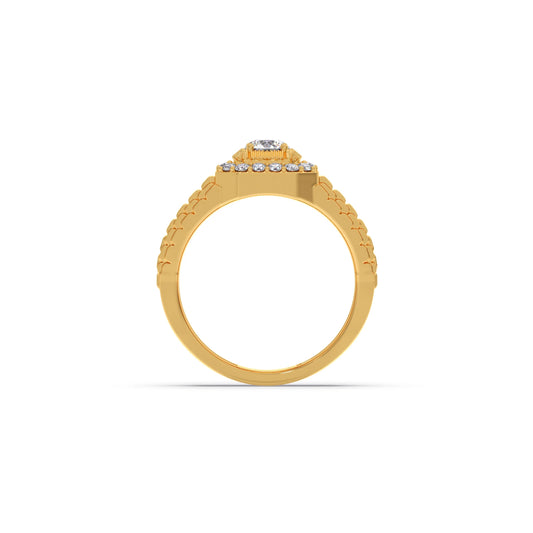 Men’s Square Cluster Diamond Ring