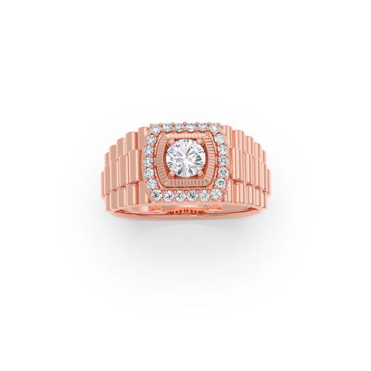 Men’s Bold Square LGD Wedding Band