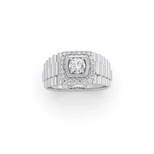 Men’s Bold Square LGD Wedding Band
