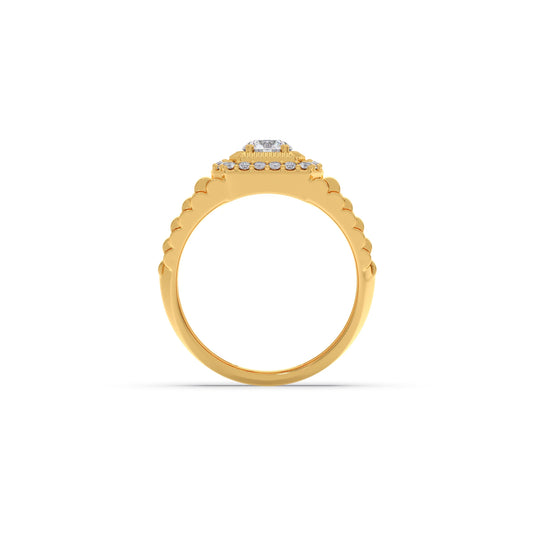 Men’s Bold Square LGD Wedding Band