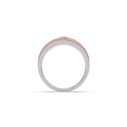 0.30ct Men’s Two-Tone Solitaire Engagement Band