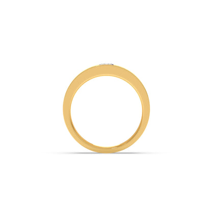 Men’s Sleek Solitaire Lab-Grown Diamond Band