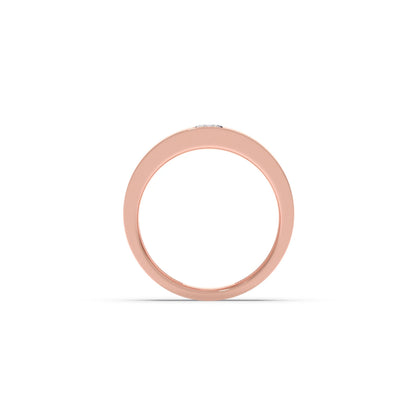 Men’s Sleek Solitaire Lab-Grown Diamond Band