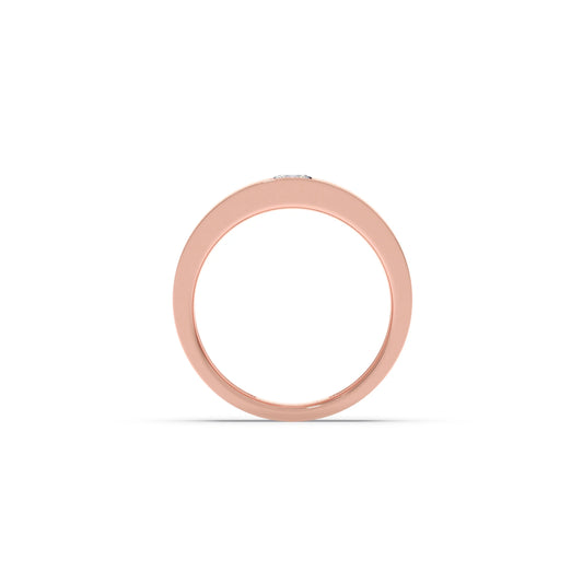 Men’s Sleek Solitaire Lab-Grown Diamond Band