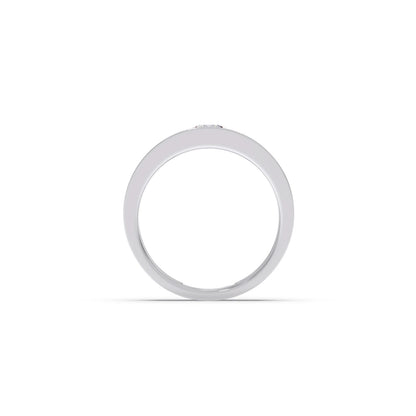 Men’s Sleek Solitaire Lab-Grown Diamond Band