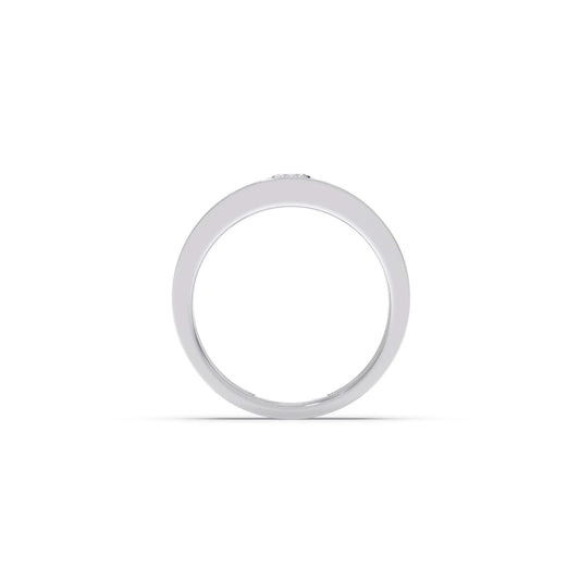 Men’s Sleek Solitaire Lab-Grown Diamond Band