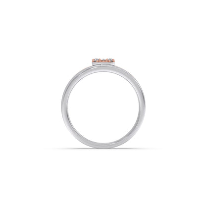 Men’s Modern  Solitaire Dual Tone Wedding Ring