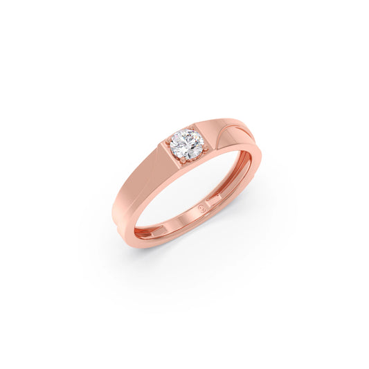 Men’s Classic Single Stone Band