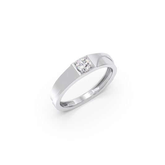 Men’s Classic Single Stone Band