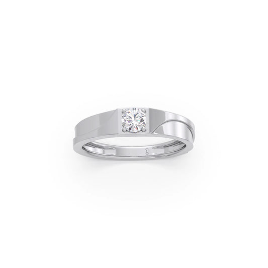 Men’s Classic Single Stone Band