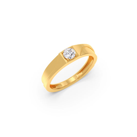 Men’s Classic Single Stone Band