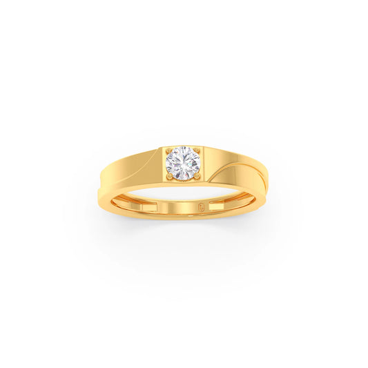 Men’s Classic Single Stone Band