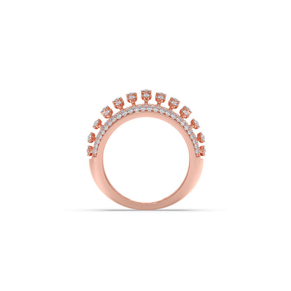 Grand Dome Multi-Row Diamond Ring