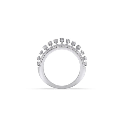 Grand Dome Multi-Row Diamond Ring