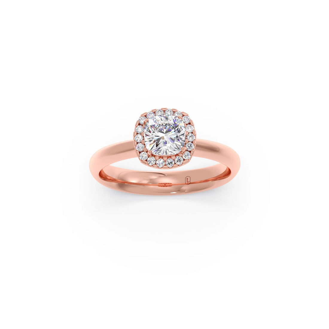 Cushion Halo Solitaire Engagement Ring – 8.20 MM