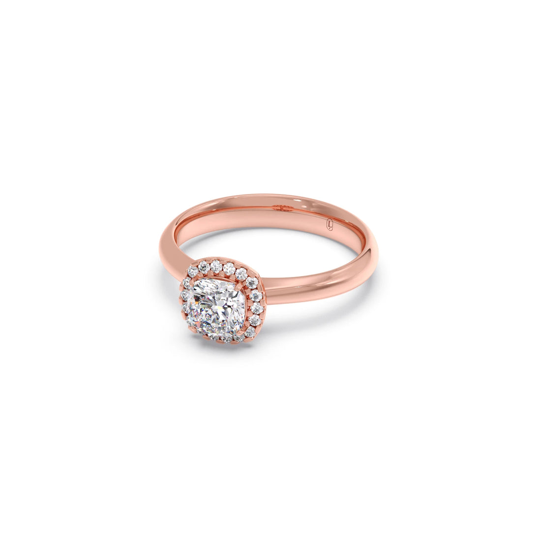 Cushion Halo Solitaire Engagement Ring – 8.20 MM