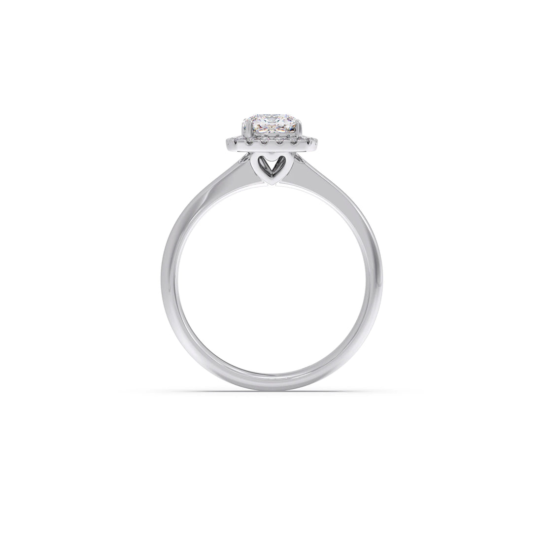 Cushion Halo Solitaire Engagement Ring – 8.20 MM