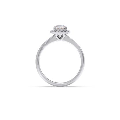 Cushion Halo Solitaire Engagement Ring – 8.20 MM