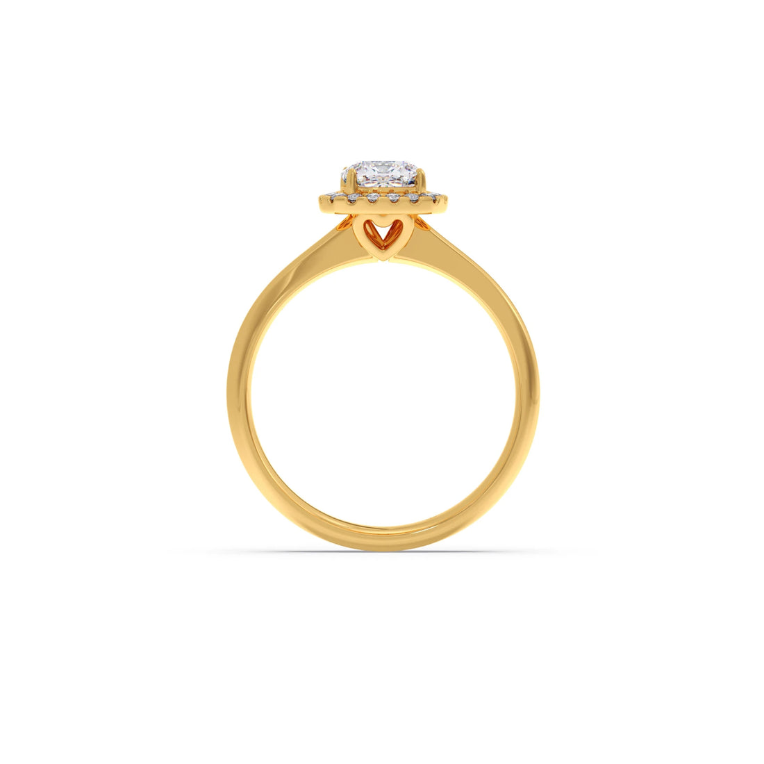 Cushion Halo Solitaire Engagement Ring – 8.20 MM