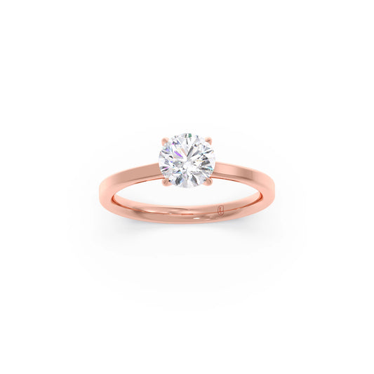 Round Solitaire Engagement Ring – 6.50 MM